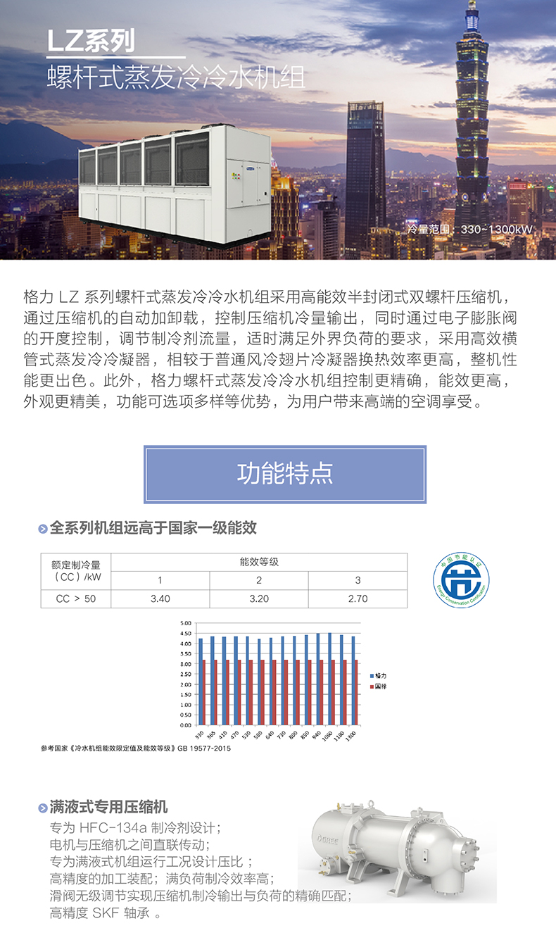 LZ系列螺桿式蒸發冷冷水機組